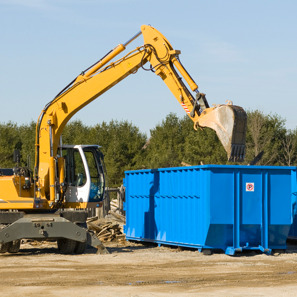 are there any restrictions on where a residential dumpster can be placed in Grand Coteau